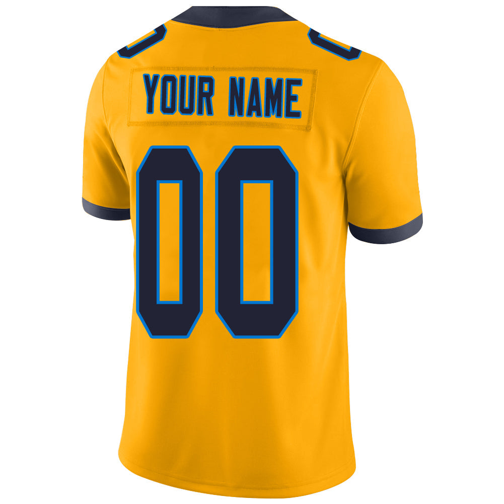Custom LA.Chargers Stitched American Football Jerseys Personalize Birthday Gifts Gold Jersey