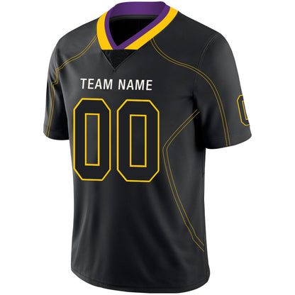 Custom MN.Vikings Stitched American Football Jerseys Personalize Birthday Gifts Black Jersey