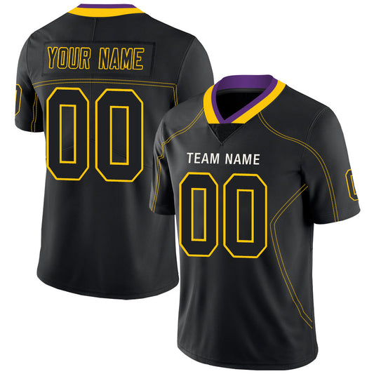 Custom MN.Vikings Stitched American Football Jerseys Personalize Birthday Gifts Black Jersey