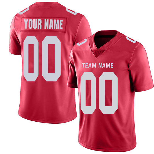 Custom New York Jets Stitched American Football Jerseys Personalize Birthday Gifts Red Jersey
