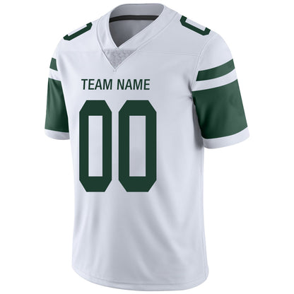 Custom New York Jets Stitched American Football Jerseys Personalize Birthday Gifts White Jersey