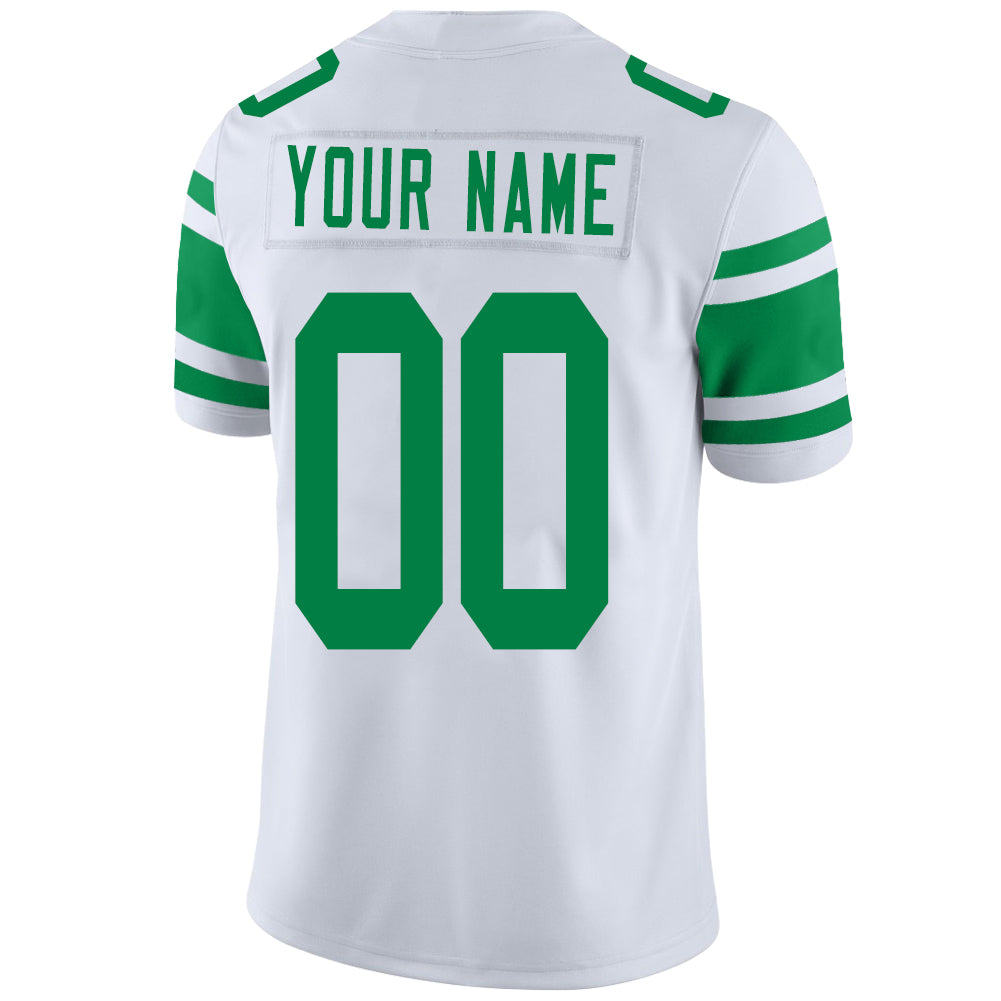 Custom New York Jets Stitched American Football Jerseys Personalize Birthday Gifts White Jersey