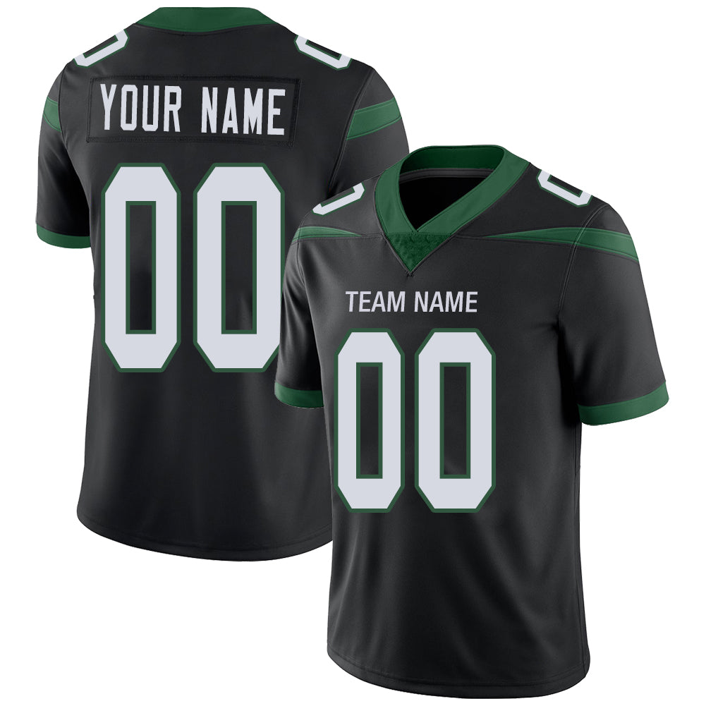 Custom New York Jets Stitched American Football Jerseys Personalize Birthday Gifts Black Jersey