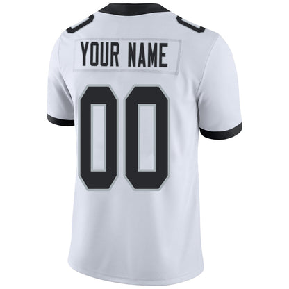 Custom LV.Raiders Stitched American Football Jerseys Personalize Birthday Gifts White Jersey