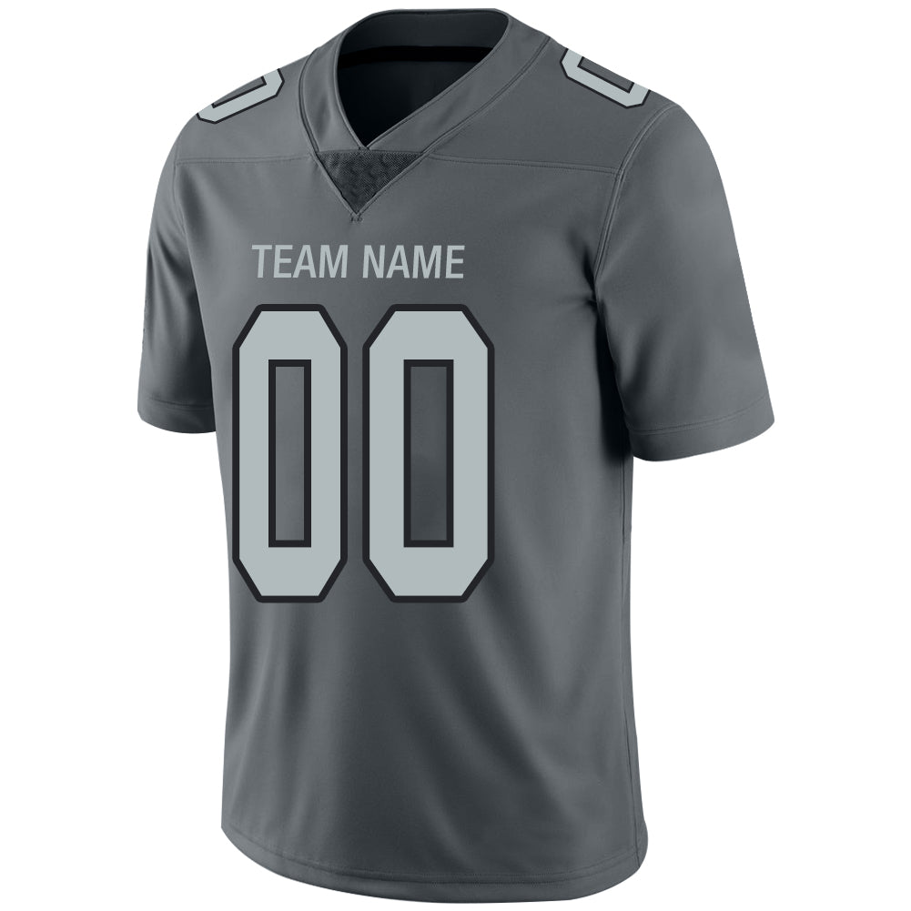 Custom LV.Raiders  Stitched American Football Jerseys Personalize Birthday Gifts Grey Jersey