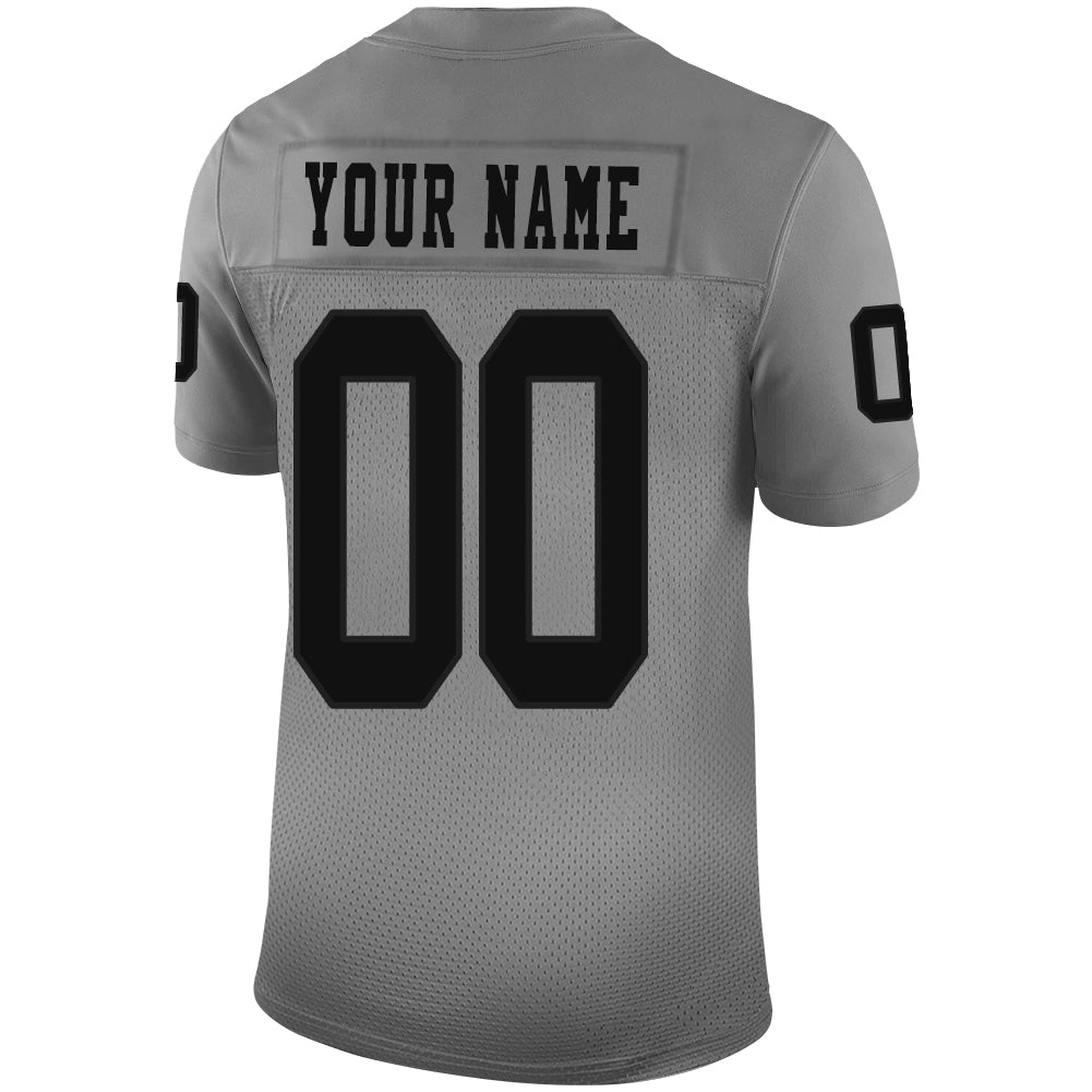 Custom LV.Raiders Stitched American Football Jerseys Personalize Birthday Gifts Grey Jersey