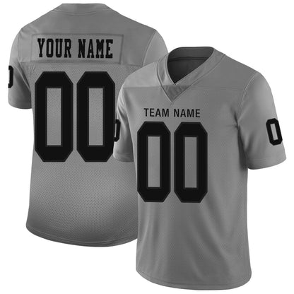 Custom LV.Raiders Stitched American Football Jerseys Personalize Birthday Gifts Grey Jersey