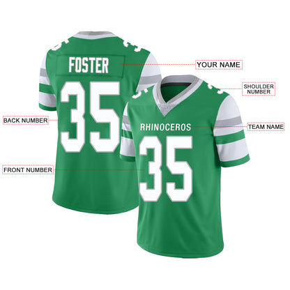 Custom Philadelphia Eagles Stitched American Football Jerseys Personalize Birthday Gifts Green Jersey