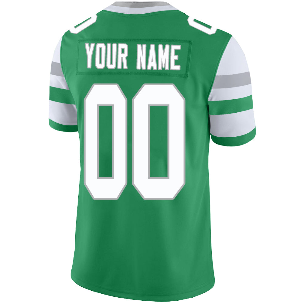 Custom Philadelphia Eagles Stitched American Football Jerseys Personalize Birthday Gifts Green Jersey
