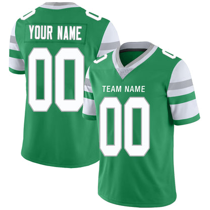 Custom Philadelphia Eagles Stitched American Football Jerseys Personalize Birthday Gifts Green Jersey