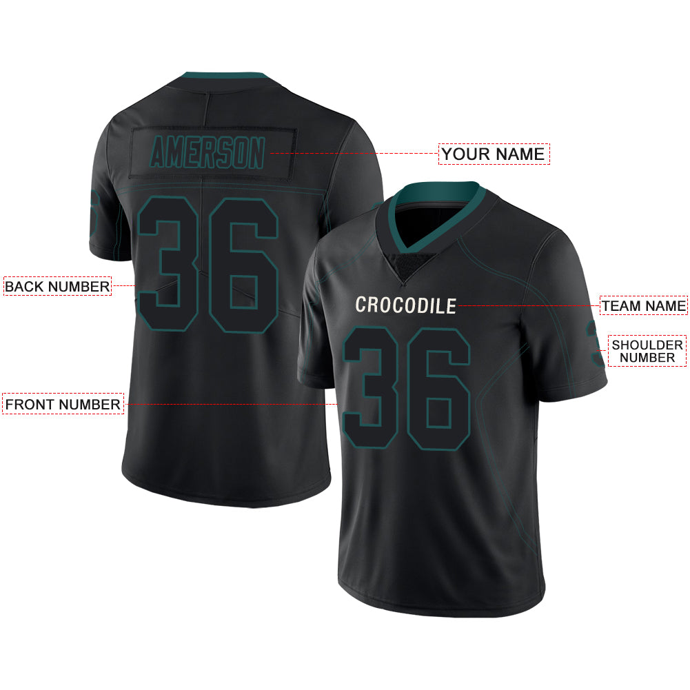 Custom Philadelphia Eagles Stitched American Football Jerseys Personalize Birthday Gifts Black Jersey