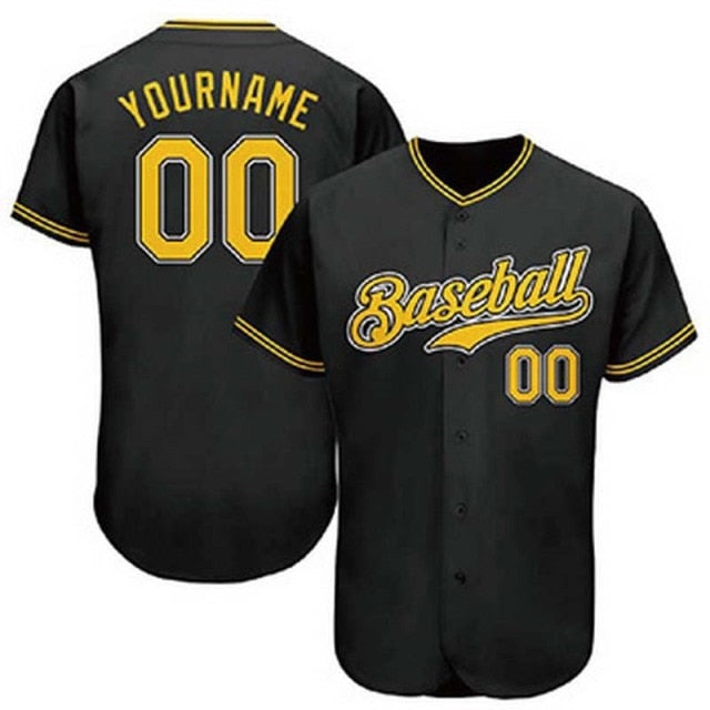 Top Quality Mesh Baseball Jersey Custom Baseball Top Tshirt Name Print Logo Customized Cool Hip Hop Casual Men's Summer Clothing