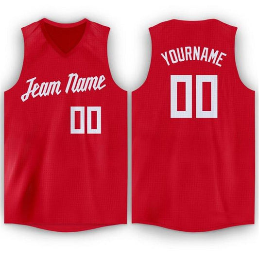 Custom Basketabll Jersey Full Sublimation Team Name/Number Casual Athletic Sleeveless Cool Shirts for Men/Women/Youth Outdoors