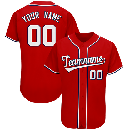 Custom Baseball Jersey Free Design Your Logo,Team Name/Number Embroidered Soft V-neck Shirts for Gentlemen/Lady/Youth Outdoors