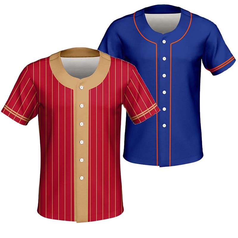 Custom Design Cheap Price Baseball Jersey Shirt Polyester Sublimation Men's Baseball Stripe Tshirt