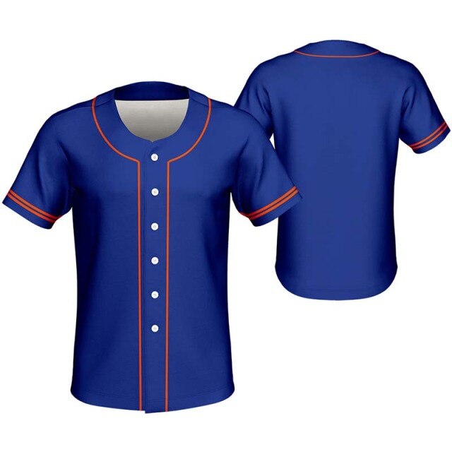 Custom Design Cheap Price Baseball Jersey Shirt Polyester Sublimation Men's Baseball Stripe Tshirt