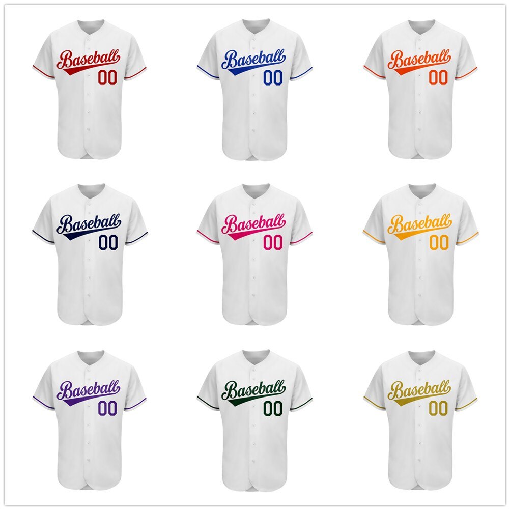 Custom Mesh Baseball Jersey with Embroidered OEM Logo Name And Number for Men/Women/Youth