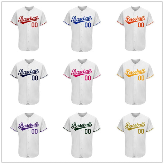 Custom Mesh Baseball Jersey with Embroidered OEM Logo Name And Number for Men/Women/Youth