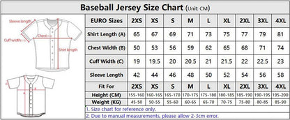 Drop Shipping Blank Baseball Jersey Full Button Maillot Baseball Jerseys Polyester Sublimation Uniforms Shirt Tops