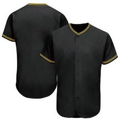 Drop Shipping Blank Baseball Jersey Full Button Maillot Baseball Jerseys Polyester Sublimation Uniforms Shirt Tops