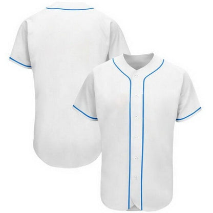 Drop Shipping Blank Baseball Jersey Full Button Maillot Baseball Jerseys Polyester Sublimation Uniforms Shirt Tops