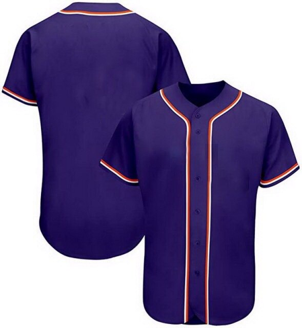 Drop Shipping Blank Baseball Jersey Full Button Maillot Baseball Jerseys Polyester Sublimation Uniforms Shirt Tops