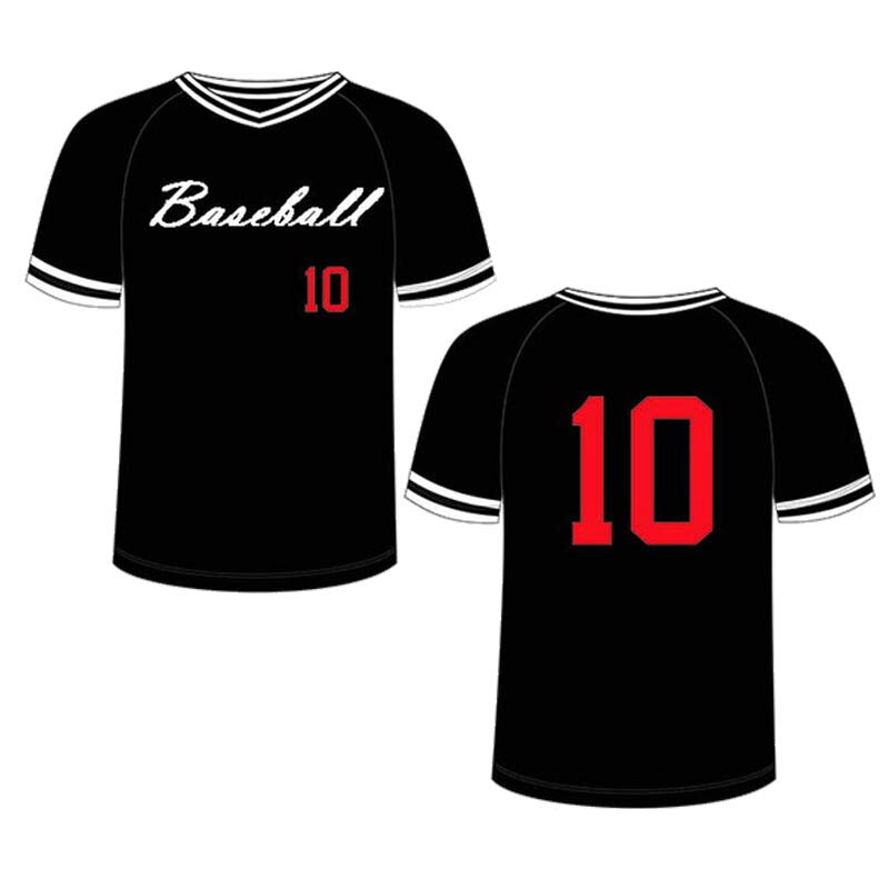 2020 Male Baseball Jersey Tee Shirts V-Neck Team DIY Name Numbers Print Logo Pullover Hip Hop Loose T-shirt