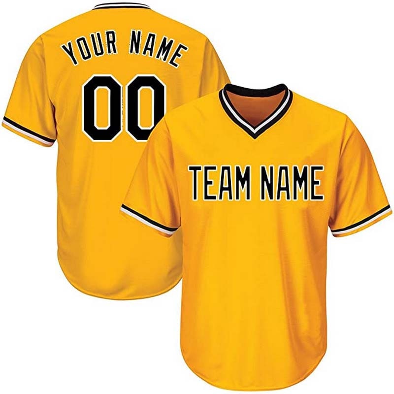 Source 2021 logo wholesale sublimation new york team blank Custom uniform v  neck mens baseball t shirts on m.