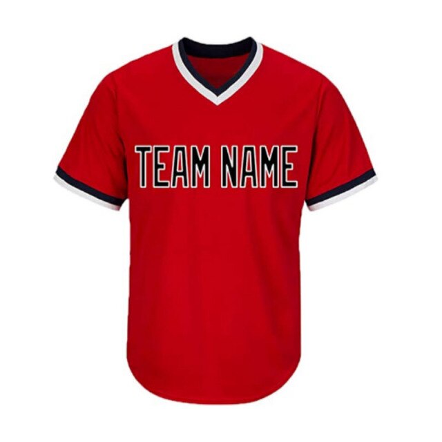 Custom Team Print Baseball Shirt Crew Neck Slim Fit Hip Hop Cool Street Tshirt Softball Super Quality Breathable Baseball Wear