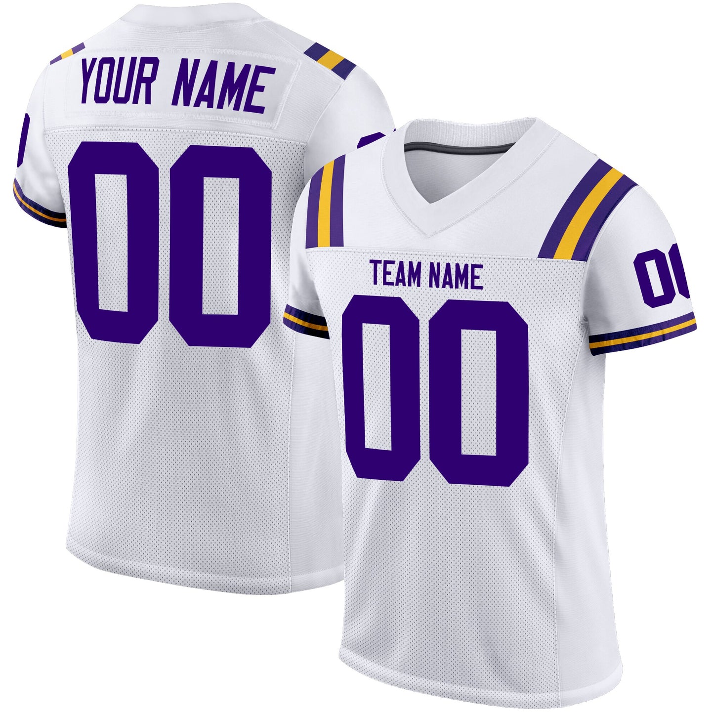 Customized Football Jersey Design Your Own Team Name&Number Embroidered Mesh Soft Active Training Sportswear for Male/Lady/Youth