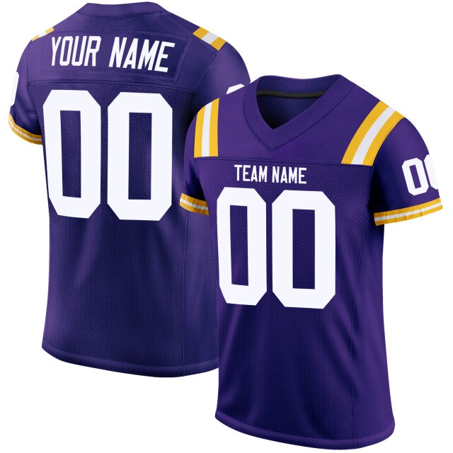 Customized Football Jersey Design Your Own Team Name&Number Embroidered Mesh Soft Active Training Sportswear for Male/Lady/Youth