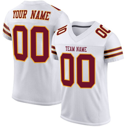 Custom Football Jersey Customized Stitching Team Name&Number Short Sleeve Practice Cool Player's Mesh Shirts for Men/Women/Youth