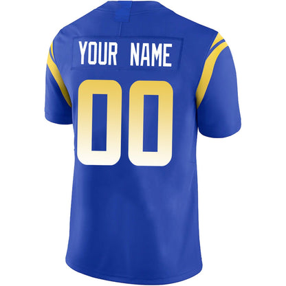 Custom LA.Rams Football Jerseys Team Player or Personalized Design Your Own Name for Men's Women's Youth Jerseys Navy