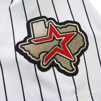 Custom 2012 Houston Astros White Men's Jersey Stitched Black Stripe