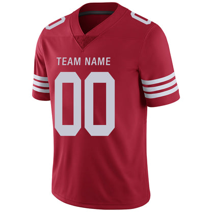 Custom San Francisco 49ers Stitched American Football Jerseys Personalize Birthday Gifts Red Jersey