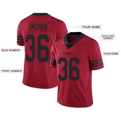 Custom San Francisco 49ers Stitched American Football Jerseys Personalize Birthday Gifts Red Jersey