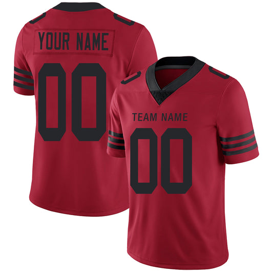 Custom San Francisco 49ers Stitched American Football Jerseys Personalize Birthday Gifts Red Jersey