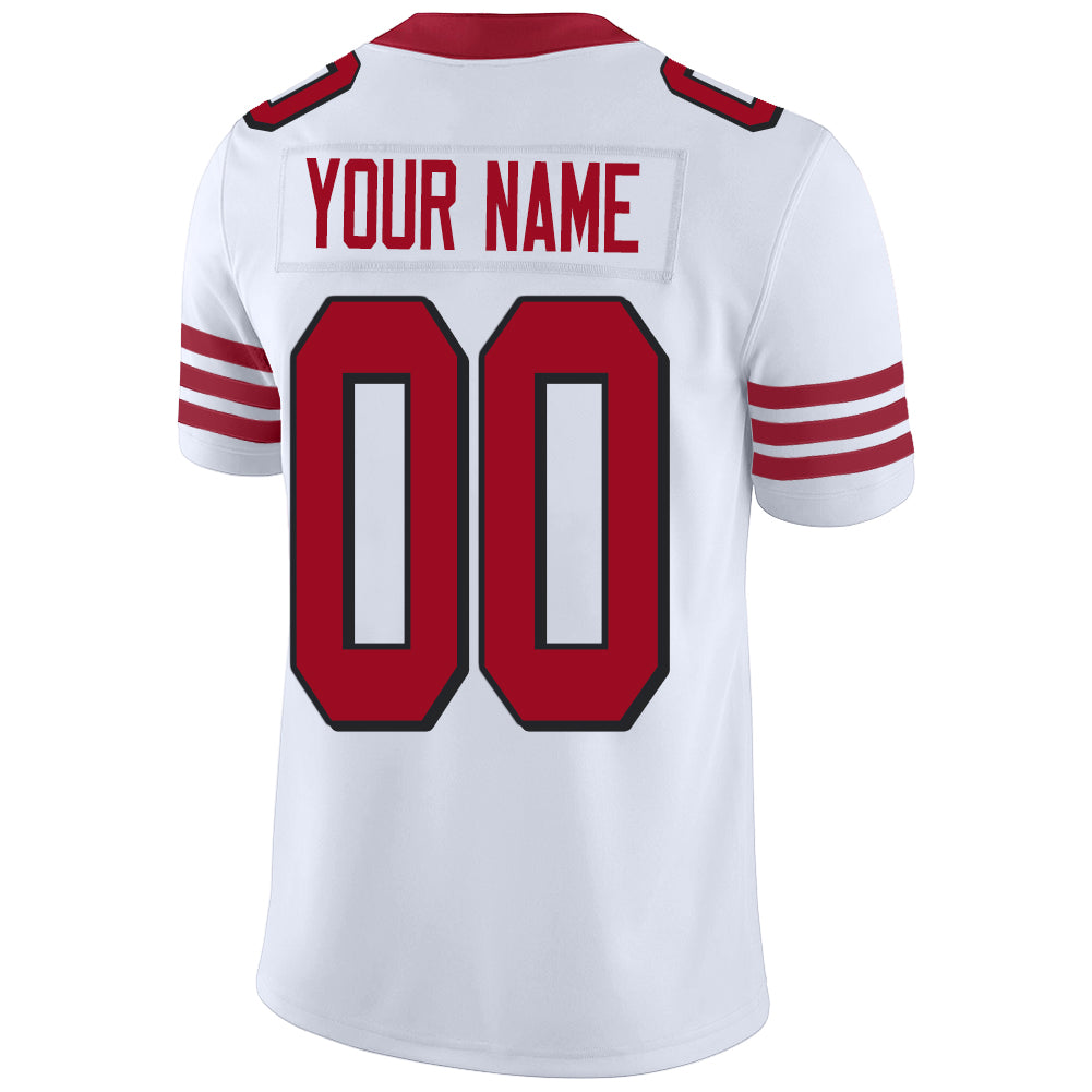 Custom San Francisco 49ers Stitched American Football Jerseys Personalize Birthday Gifts White Jersey