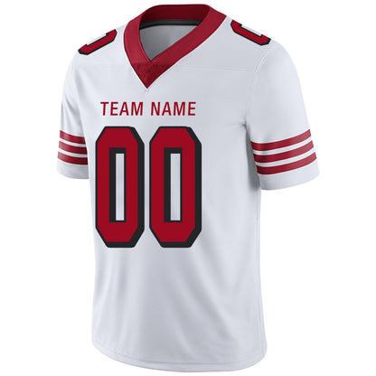 Custom San Francisco 49ers Stitched American Football Jerseys Personalize Birthday Gifts White Jersey