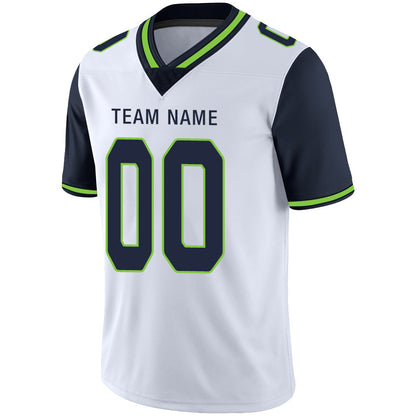 Custom S.Seahawks Stitched American Football Jerseys Personalize Birthday Gifts White Jersey