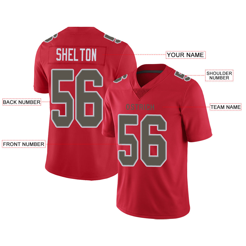 Custom Tampa Bay Buccaneers Stitched American Football Jerseys Personalize Birthday Gifts Red Jersey