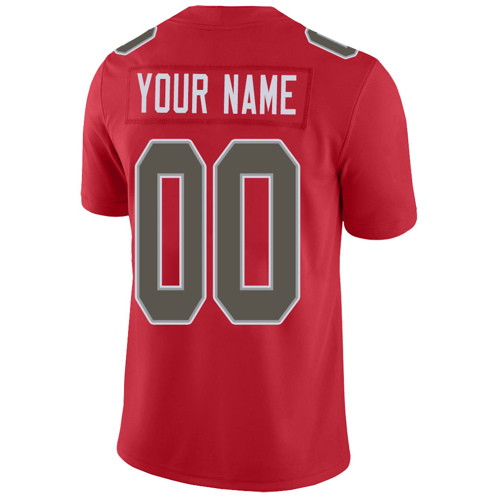 Custom Tampa Bay Buccaneers Stitched American Football Jerseys Personalize Birthday Gifts Red Jersey