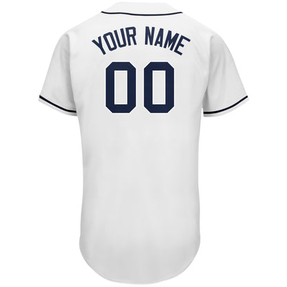 Custom Tampa Bay Rays Stitched Baseball Jersey Personalized Button Down Baseball T Shirt