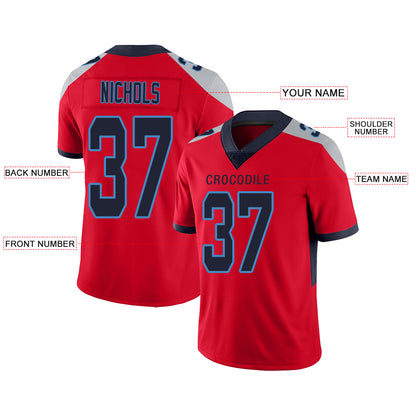 Custom Tennessee Titans Stitched American Football Jerseys Personalize Birthday Gifts Red Jersey