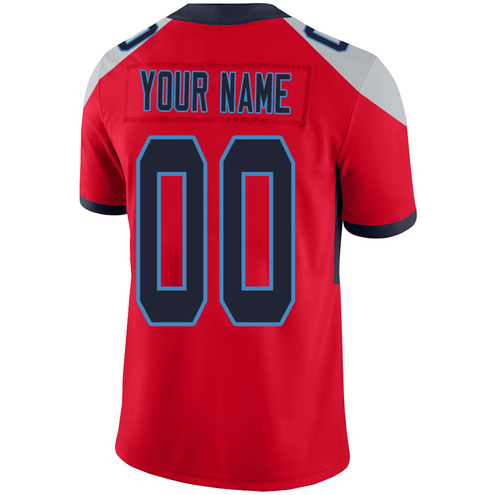 Custom Tennessee Titans Stitched American Football Jerseys Personalize Birthday Gifts Red Jersey