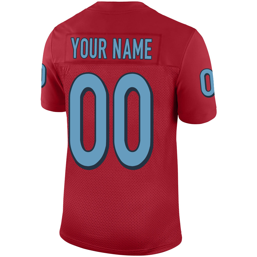 Custom Tennessee Titans Stitched American Football Jerseys Personalize Birthday Gifts Red Jersey