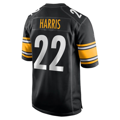 Custom Pittsburgh Steelers #22 Najee Harris Black Football Jersey Men Women Youth Sport Jerseys