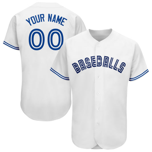 Custom Toronto Blue Jays Stitched Baseball Jersey Personalized Button Down Baseball T Shirt